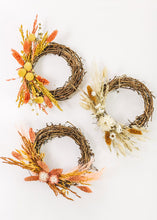 Load image into Gallery viewer, Mini Natural Grapevine Wreaths - 6"
