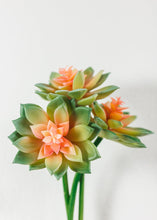 Load image into Gallery viewer, Soft Latex Echeveria Succulent in Green Mauve - 4" Wide
