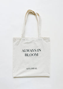 "Always in Bloom Afloral" Market Tote
