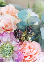 Load image into Gallery viewer, Ranunculus Fake Flowers in Peach Pink
