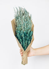 Load image into Gallery viewer, Bouquet of Dried Grasses in Blue - 18" Tall
