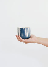 Load image into Gallery viewer, Small Blue Flower Pot - 3.5" Tall
