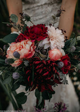 Load image into Gallery viewer, Chrysanthemum Faux Flower in Burgundy - 7" Bloom
