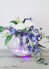 Load image into Gallery viewer, Silk Dendrobium Orchid in Purple and Blue - 35&quot; Tall
