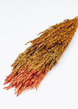Load image into Gallery viewer, Dried Grass Bouquet in Warm Orange Yellow - 20" Tall
