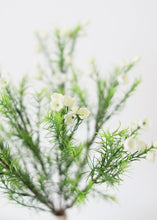 Load image into Gallery viewer, White Mini Fake Bellflower and Grass Bush - 12.5"
