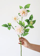 Load image into Gallery viewer, Soft Pink Artificial Dahlia Flowers
