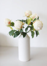 Load image into Gallery viewer, Artificial Flower Peony Bud in Cream - 18" Tall
