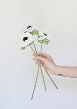 Load image into Gallery viewer, White Silk Anemone - 14.5"

