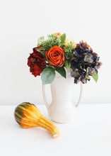 Load image into Gallery viewer, Fall Decor Fake Gourd in Autumn Yellow Orange - 7" Tall x 3" Wide

