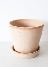 Load image into Gallery viewer, Smooth Washed Pink Terracotta Clay Planter - 5" Tall x 5.5" Wide with Drainage

