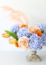 Load image into Gallery viewer, Marigold Silk Flower Bush in Orange
