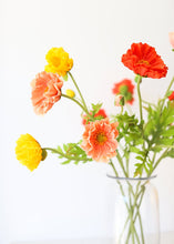 Load image into Gallery viewer, Yellow Real Touch Poppy Fake Flowers
