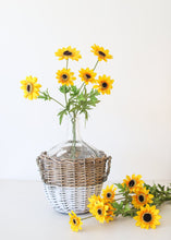 Load image into Gallery viewer, Yellow Fake Black Eyed Susan Rudbeckia Flowers
