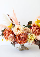 Load image into Gallery viewer, Dark Coral Orange Fake  Garden Peony - 6" Bloom
