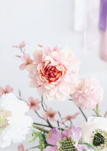 Load image into Gallery viewer, Pink Artificial Dahlia Flower
