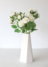 Load image into Gallery viewer, Faux Perfume Rose Spray in White - 17" Tall
