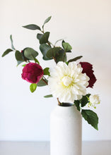 Load image into Gallery viewer, Fake Flowers Dahlia in White - 17"
