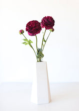 Load image into Gallery viewer, Silk Marsala Burgundy Ranunculus Flower - 18.75"
