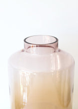 Load image into Gallery viewer, Glass Flower Vase in Iridescent Amber - 12.5" Tall
