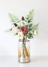 Load image into Gallery viewer, Cream Garden Cabbage Head Rose Faux Flower Spray - 29" Tall
