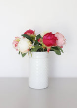 Load image into Gallery viewer, Glass Hobnail Jar in White - 7.5" Tall
