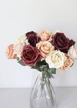 Load image into Gallery viewer, Pink Mauve Silk Rose Flower
