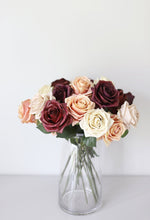 Load image into Gallery viewer, Artificial Flowers Rose in Eggshell Cream - 21.5" Tall
