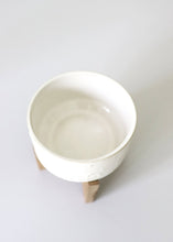 Load image into Gallery viewer, Constellation Ceramic Pot on Wood Stand - 4.5" Tall
