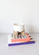 Load image into Gallery viewer, Constellation Ceramic Pot on Wood Stand - 4.5" Tall
