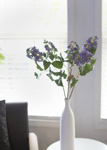 Violet Blue Artificial Lilac Flowers - 35"
