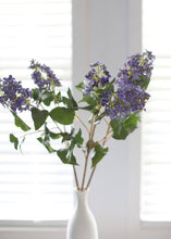 Load image into Gallery viewer, Violet Blue Artificial Lilac Flowers - 35&quot;

