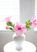 Load image into Gallery viewer, Pink Silk Hibiscus Flower - 26.5"
