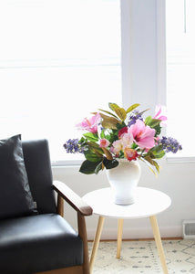 Violet Blue Artificial Lilac Flowers - 35"