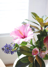 Load image into Gallery viewer, Pink Silk Hibiscus Flower - 26.5"
