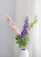 Load image into Gallery viewer, Pink Fake Flowers Delphinium Larkspur
