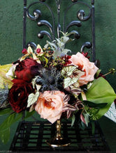 Load image into Gallery viewer, Faux Peony Flower in Burgundy - 30.5" Tall

