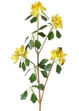 Load image into Gallery viewer, Yellow Fake Tropical Citrus Blossom Flower Branch - 29" Tall
