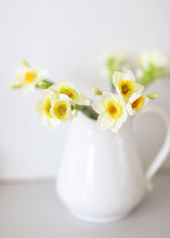 Load image into Gallery viewer, White Yellow Fake Paperwhite Narcissus Flower Bundle - 13"

