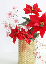 Load image into Gallery viewer, Indoor/Outdoor Water Resistant Artificial Poinsettia Bush in Red
