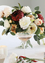 Load image into Gallery viewer, Faux Peony Flower in Burgundy - 30.5" Tall
