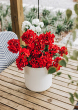 Load image into Gallery viewer, UV Protected Indoor/Outdoor Fake Geranium Bush - 24"
