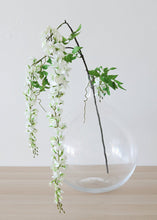 Load image into Gallery viewer, Wisteria Flowers in White - 69"
