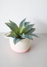 Load image into Gallery viewer, Mini Rope Basket in Red &amp; Pink - 4" Tall x 4.75" Wide
