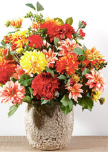 Load image into Gallery viewer, Pink Coral Fake Dahlia Flowers
