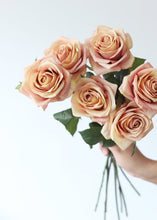 Load image into Gallery viewer, Pink Mauve Silk Rose Flower
