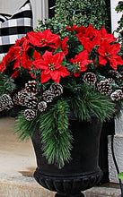 Load image into Gallery viewer, Indoor/Outdoor Water Resistant Artificial Poinsettia Bush in Red
