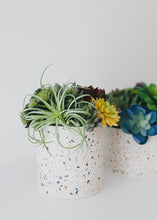 Load image into Gallery viewer, Terrazzo Flower Pots with Liner - 4.5" Tall x 4.5" Wide
