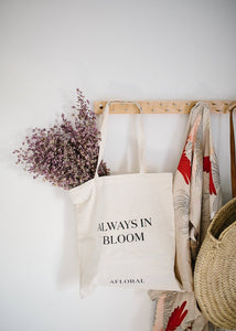 "Always in Bloom Afloral" Market Tote