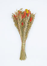 Load image into Gallery viewer, Yellow Billy Button and Coral Grass Dried Flower Bouquet - 20" Tall
